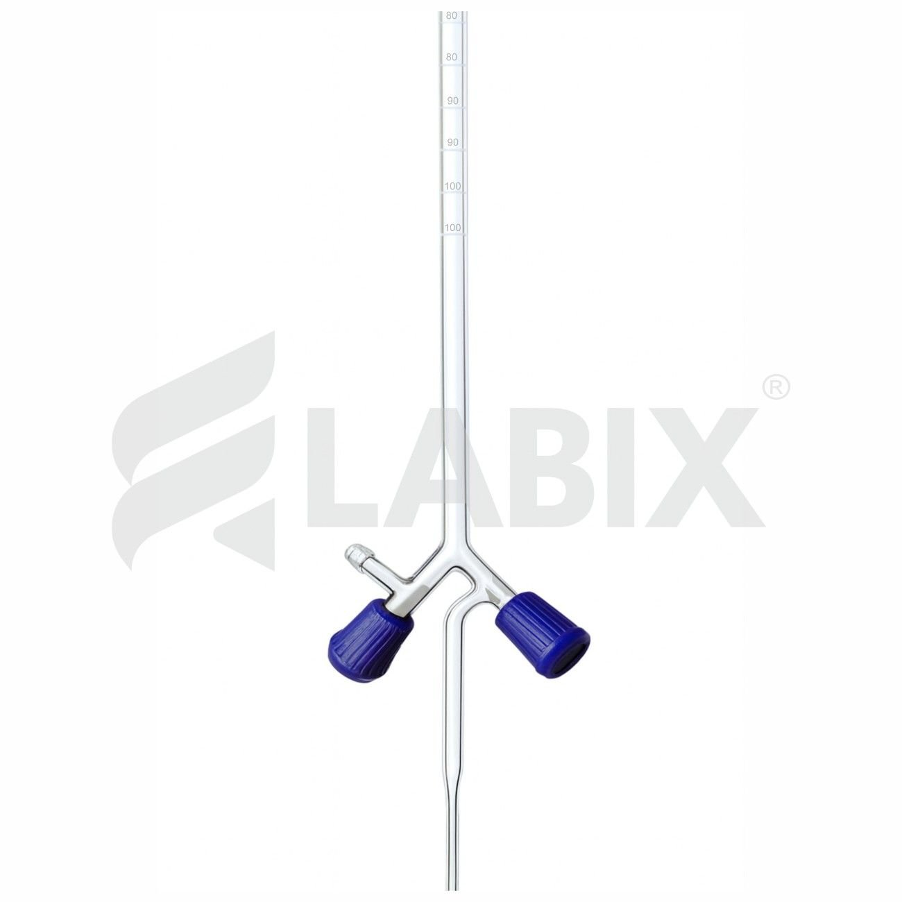 1012 Burettes, Double Bore Screw type Rotaflow Stopcock with PTFE Keys