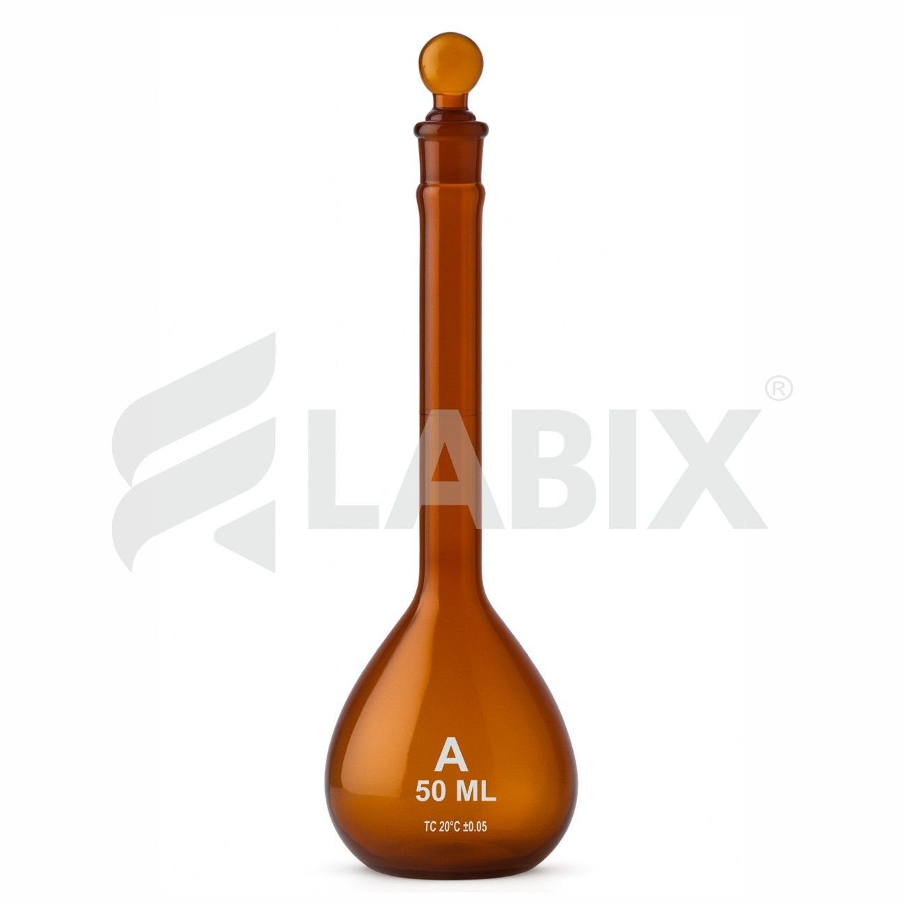1080M Amber Colour Flasks Volumetric