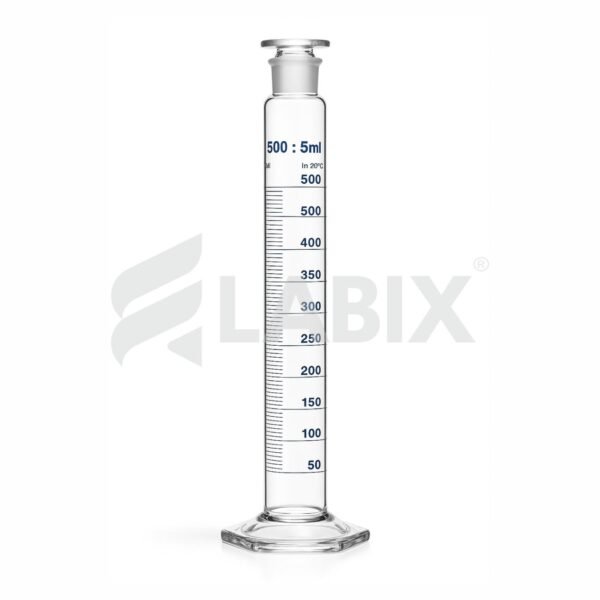 LABIX Measuring Cylinder with Interchangeable Stopper