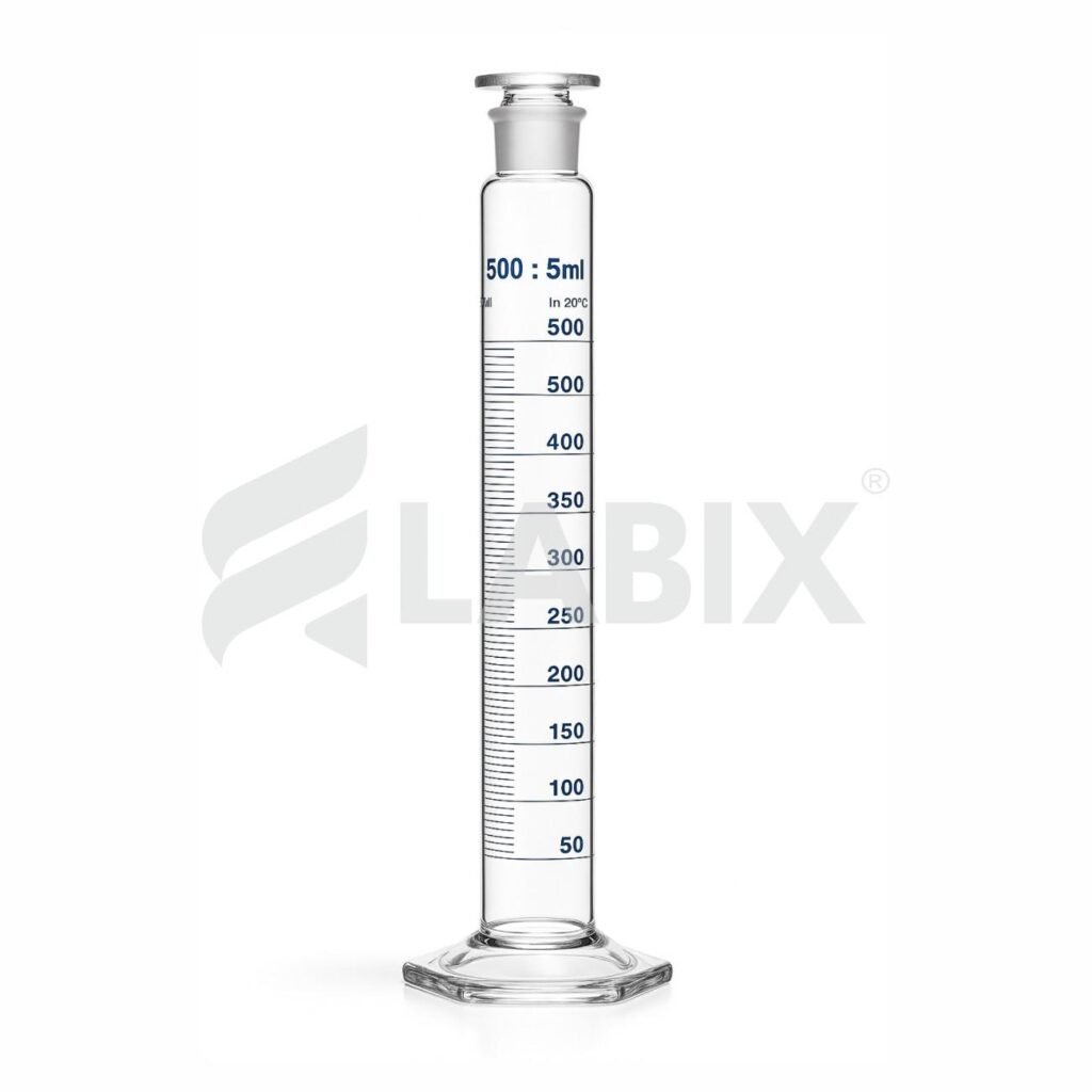 Measuring Cylinder with Interchangeable Stopper & Certificate