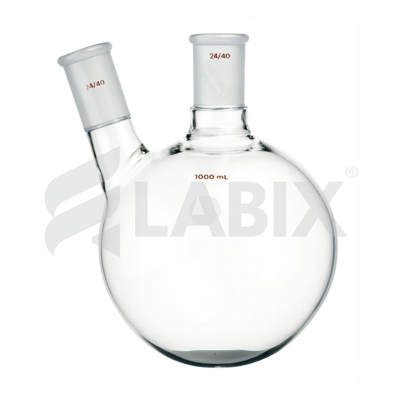 1190 Round Bottom Two Neck Flasks - Image 1