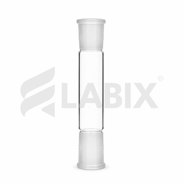 Double plain end glass cone for laboratory glassware connection
