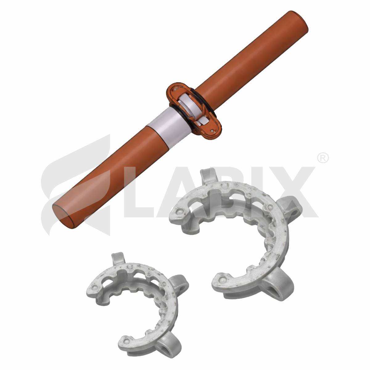 1218A Grip clamp for holding interchangeable standard glass joints securely in laboratory setups