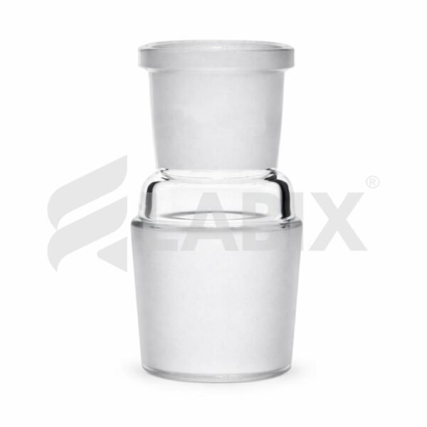 Glass reduction adapter for connecting different sized laboratory glass joints