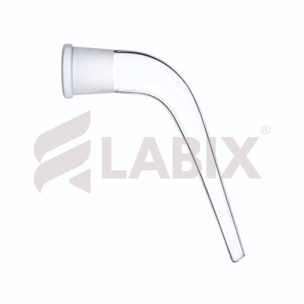 Plain bend receiver adapter short and long for laboratory glassware setups