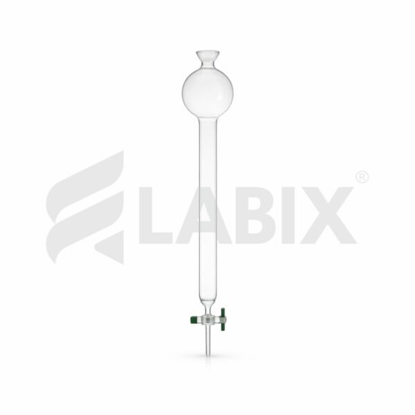 Chromatography Columns with reservoir plain with PTFE key stopcock