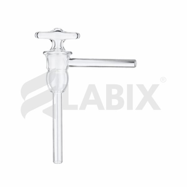 Stopcock L Type Lower Vertical Hollow Plug High Vacuum