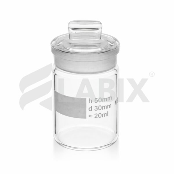 Bottles Wide Mouth with interchangeable stopper for 15 mm