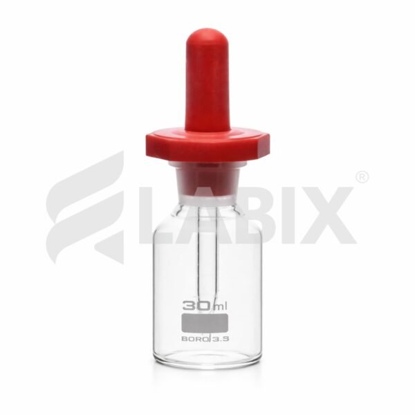 Dropping Bottle with Glass Dropper & Rubber Dust Proof Head