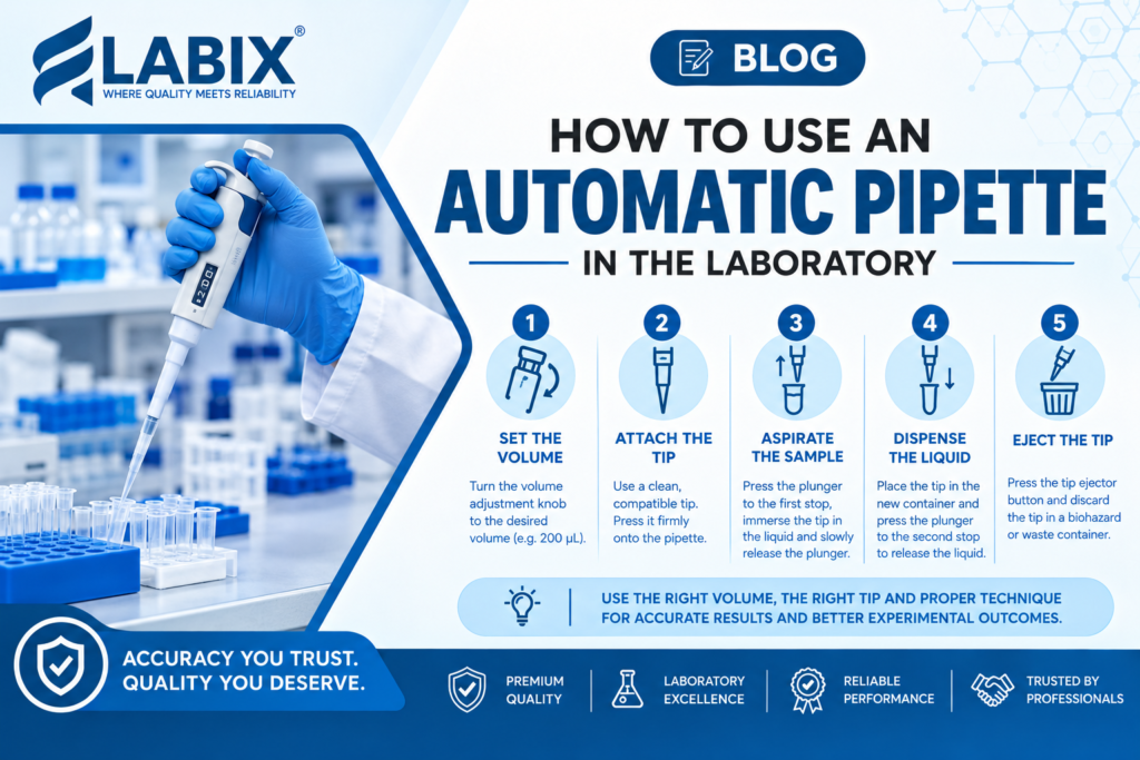How to Use an Automatic Pipette in the Laboratory