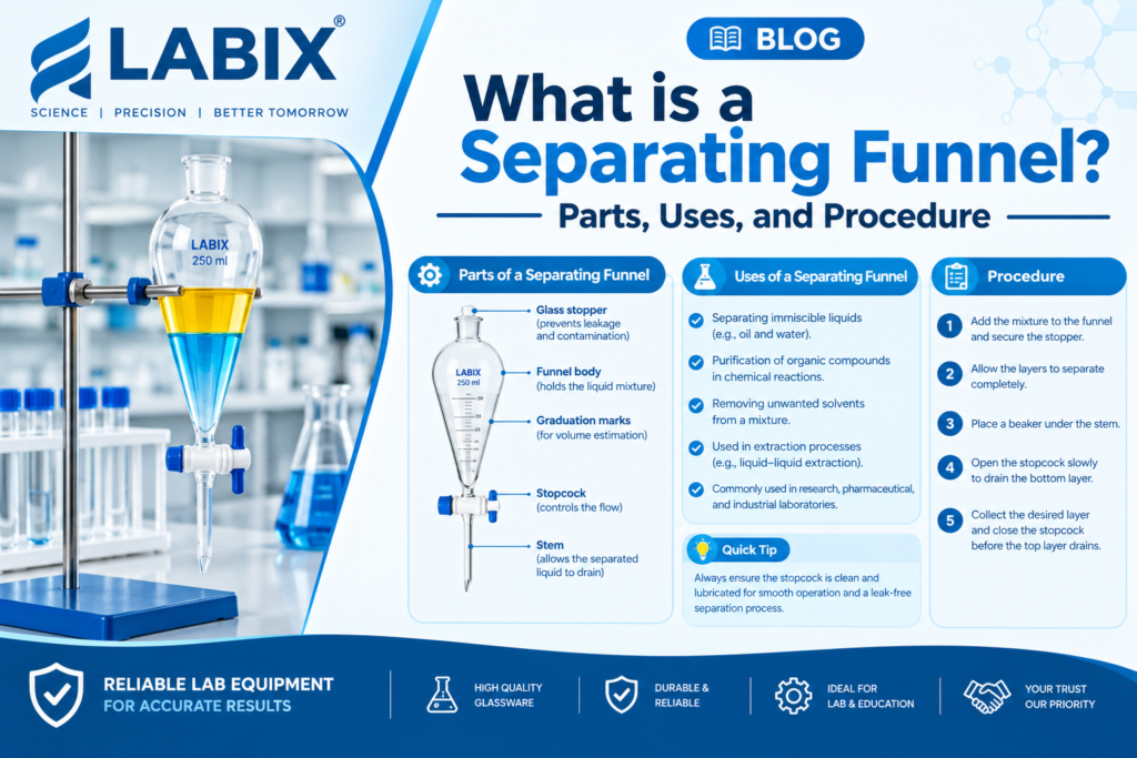 What is a Separating Funnel? Parts, Uses, and Procedure